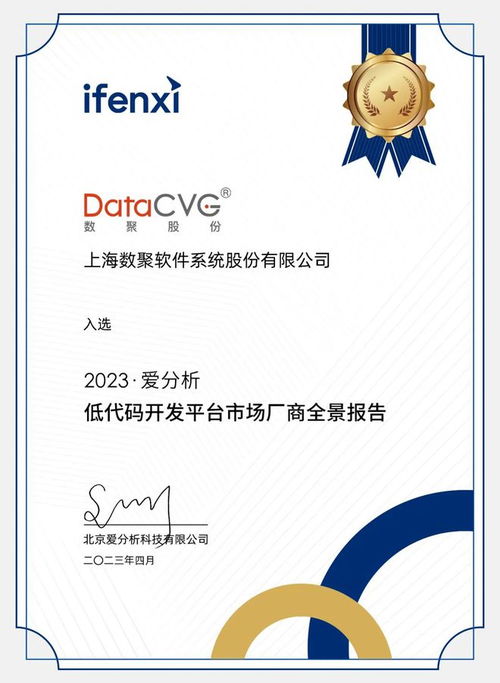 2023愛分析 低代碼開發(fā)平臺市場廠商評估報(bào)告 數(shù)聚股份