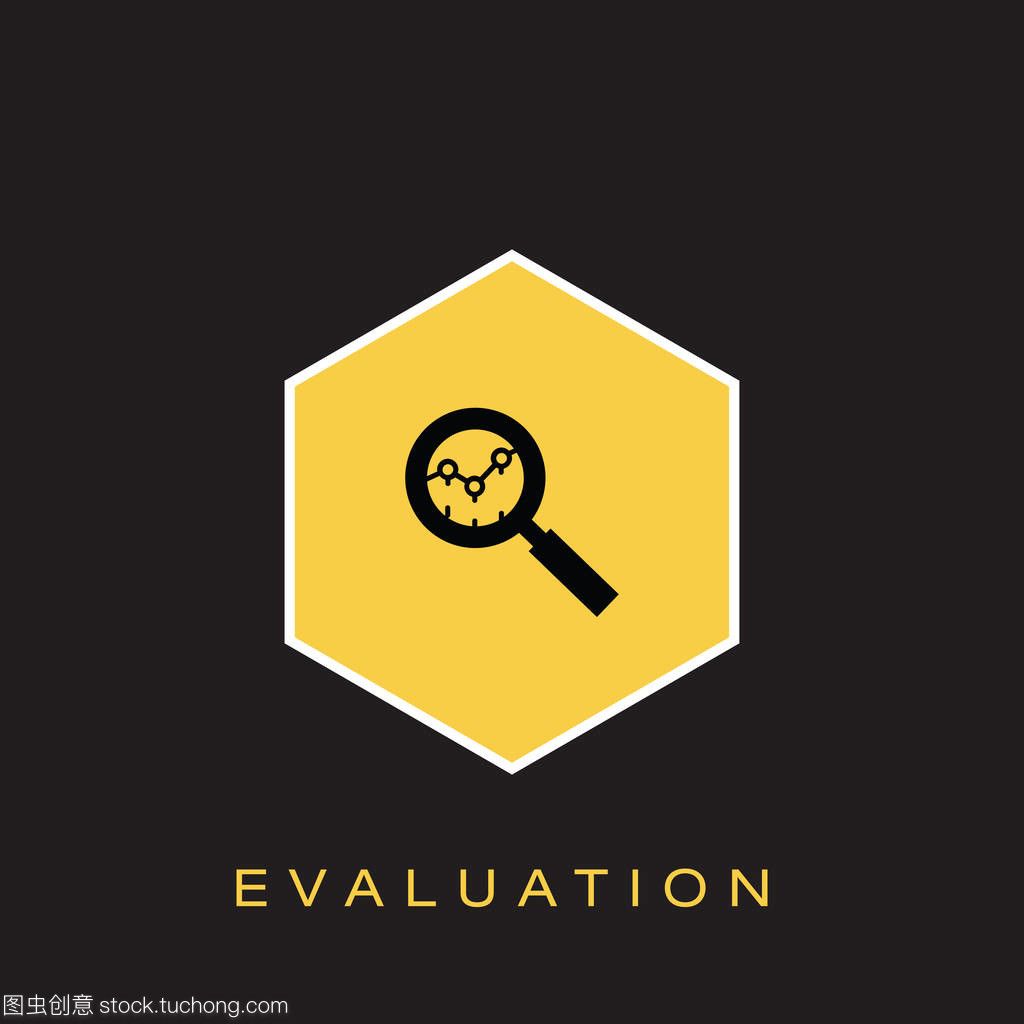 評估圖標。矢量插圖